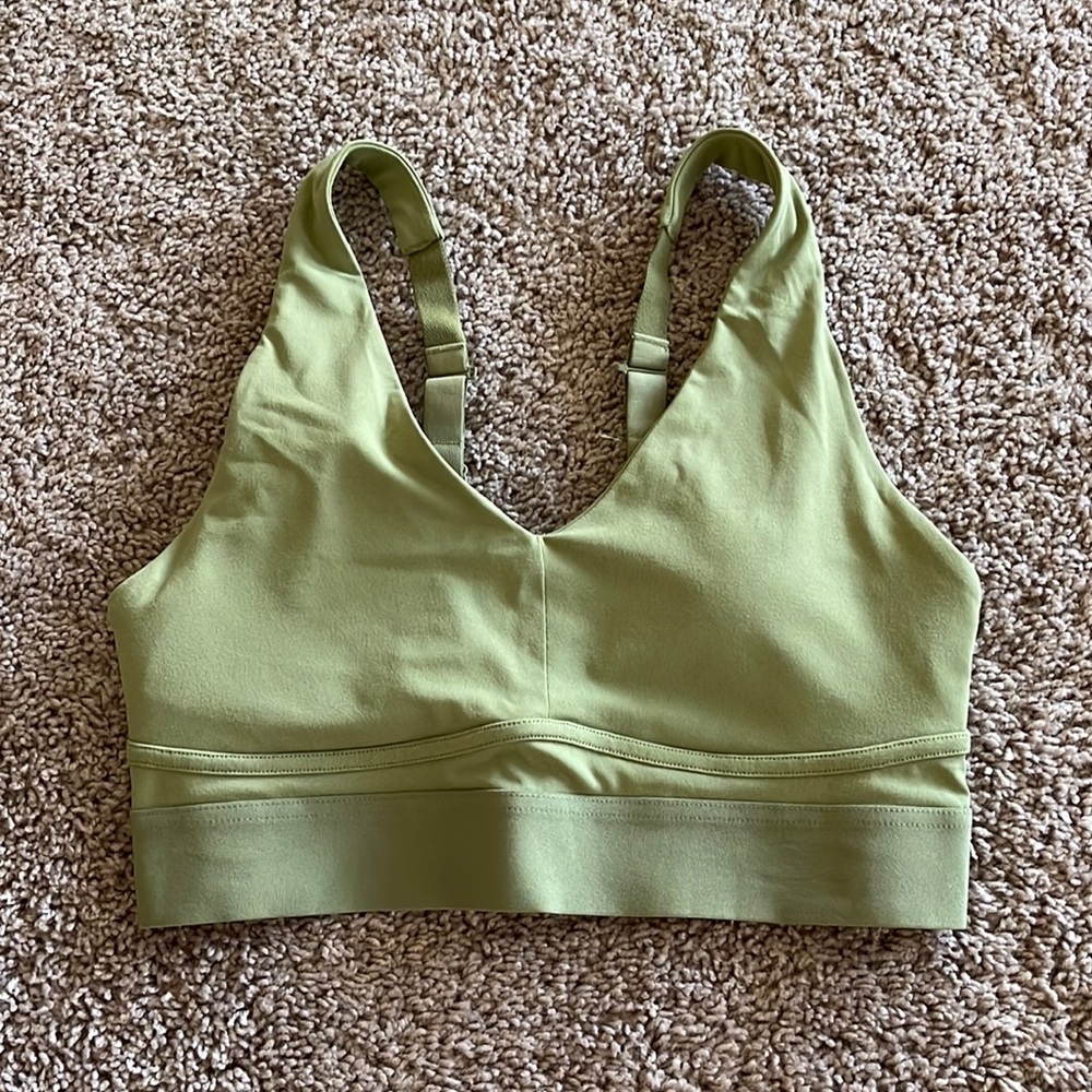 Olive Green Sports Bra